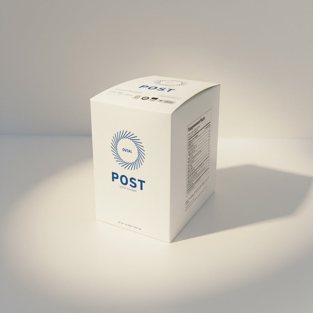 Ovial Nutrition POST Dutch Chocolate surgical nutrition powder for post-surgery recovery. Single serving packet.