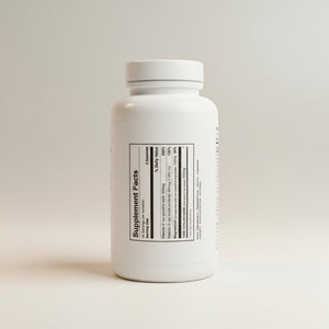 Ovial Nutrition POST Capsules for post-surgery recovery, containing Vitamin C, D, and Magnesium. White bottle with supplement facts label.